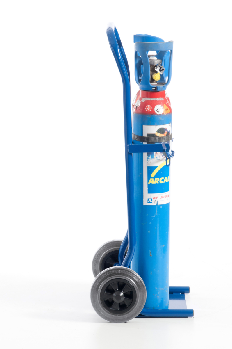 Rollcart Flessenwagen, voor 2x10 l fles, TPE-banden  ZOOM