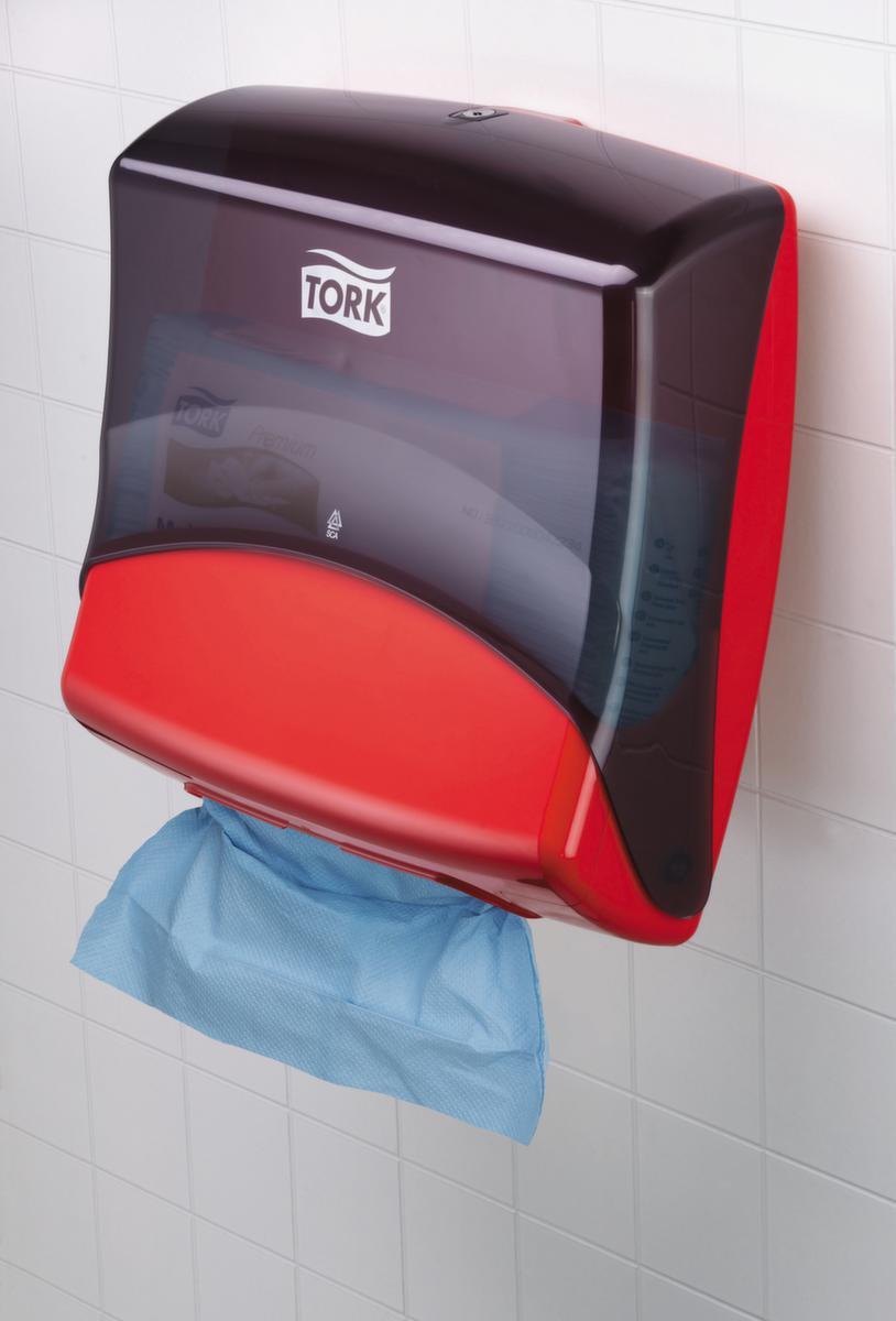 Tork Dispenser voor papieren handdoeken, kunststof, rood/zwart