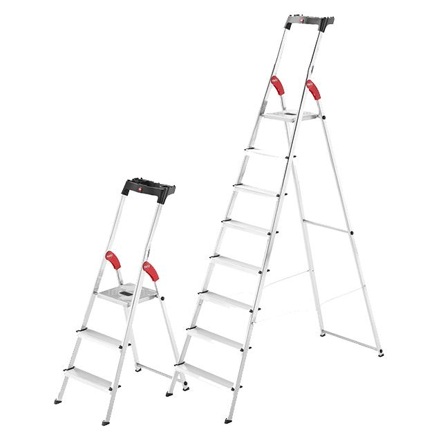 Hailo Eenzijdige trapladder StandardLine L60 met veiligheidsbeugel