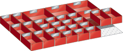 Set inzetbakken voor laden 564 mm