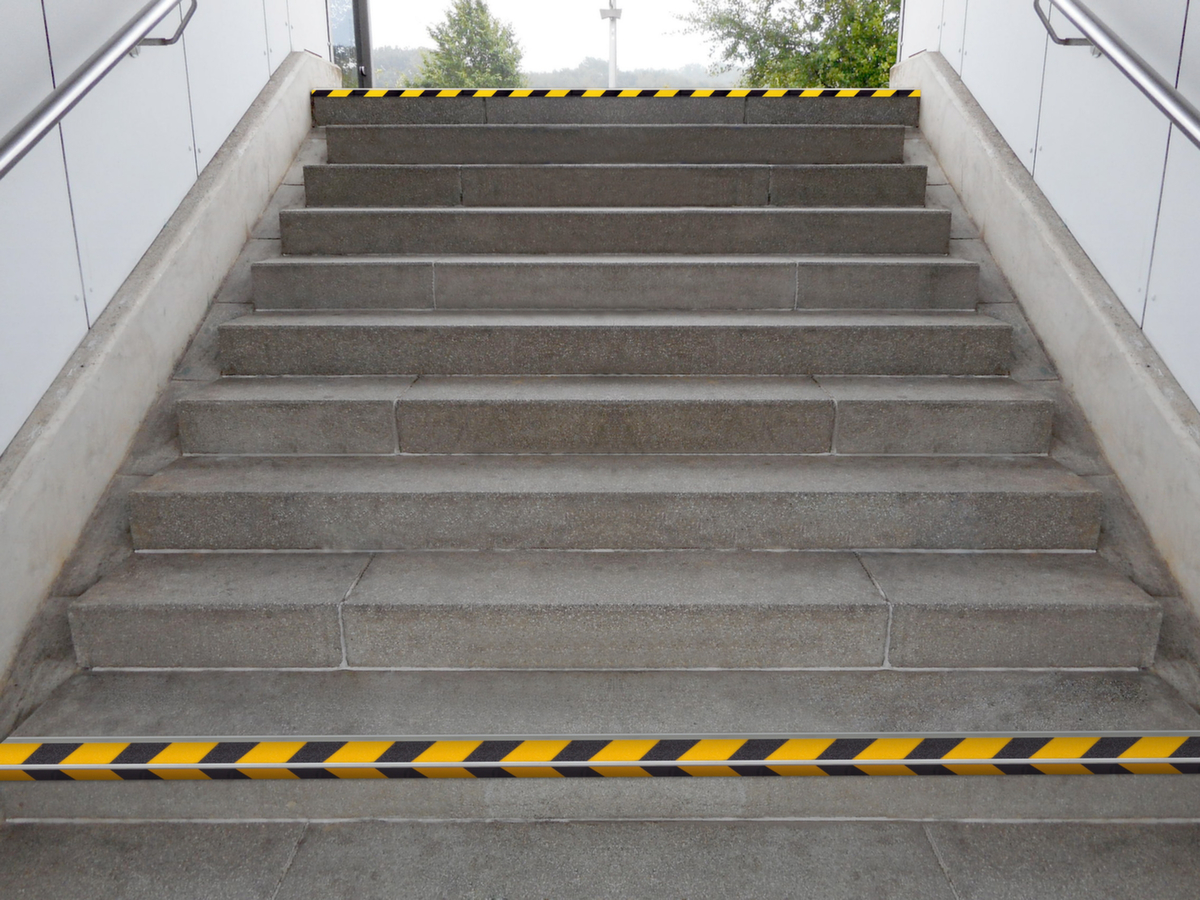 Antisliplaag Safety-Stair, geel/zwart  ZOOM