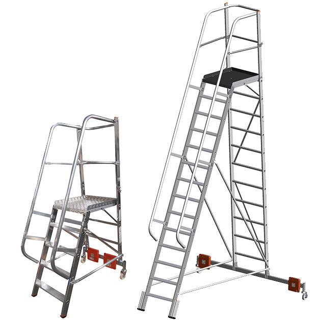 Krause Verrijdbare platformladder STABILO® Professional Vario kompakt  ZOOM