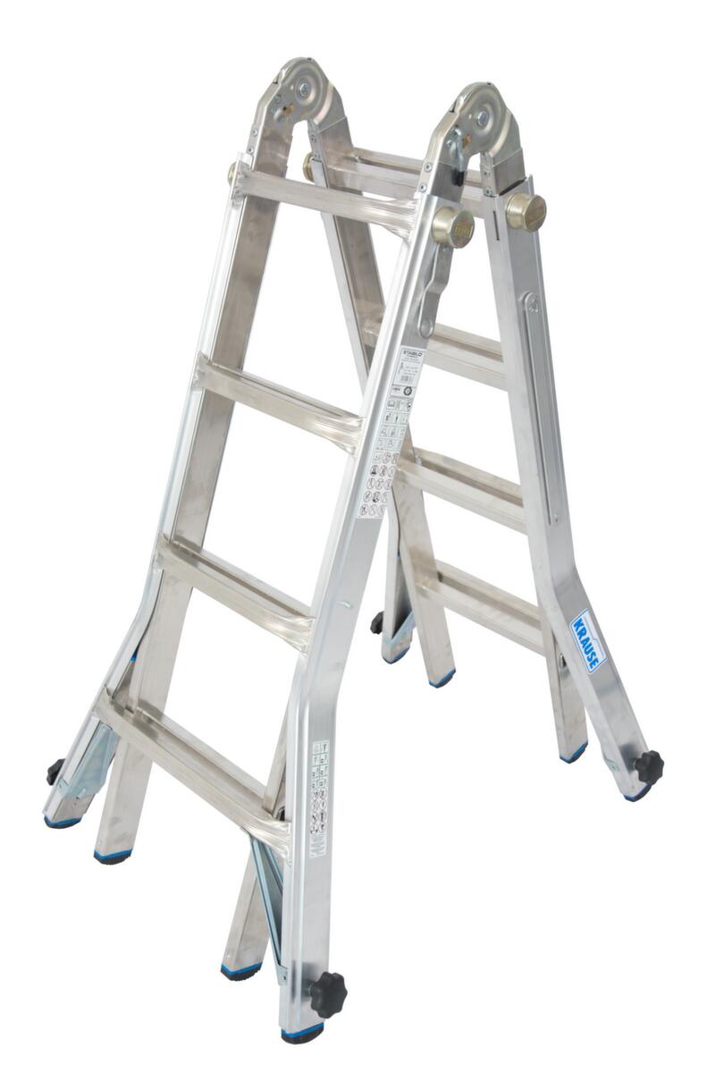 Krause Vierdelige multifunctionele telescoopladder STABILO® Professional  ZOOM