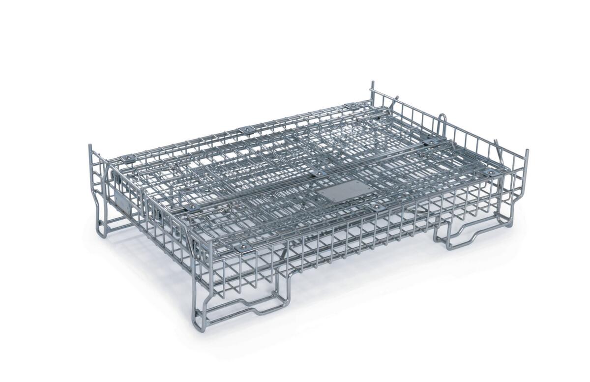 Vouwbare gaasboxpallet met uitneemklep, lengte x breedte 1198 mm x 805 mm  ZOOM