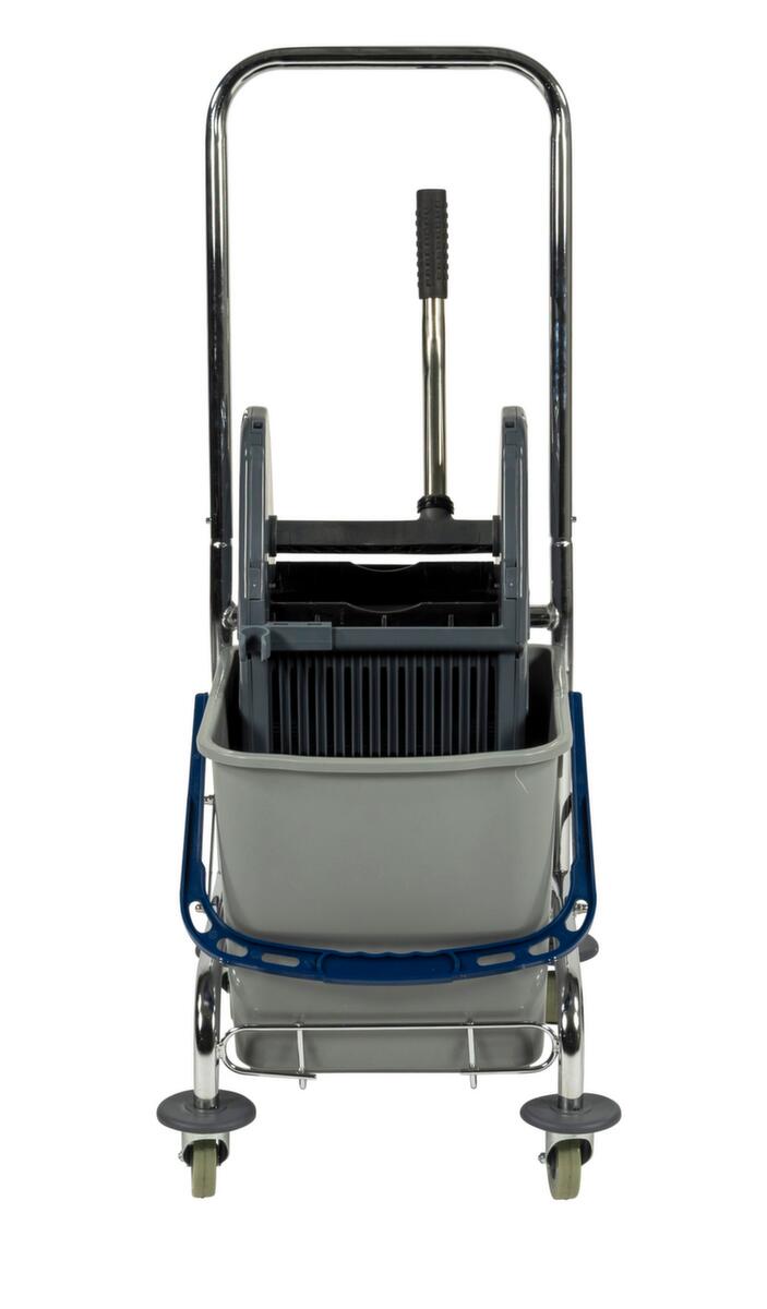 Dweilwagen met mopwringer, 1x27 l emmer in blauw  ZOOM