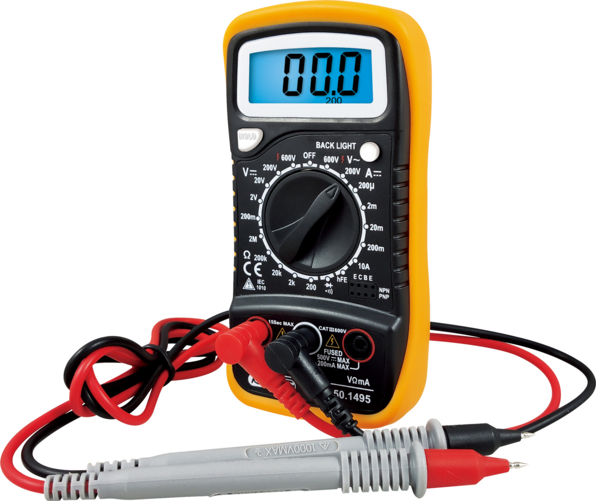 Digitale multimeter incl. testsondes