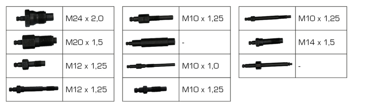 Compressie tester set voor dieselmotoren  ZOOM