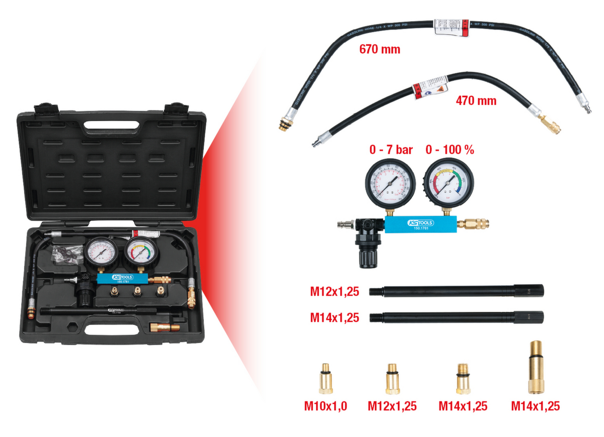 Cilinder drukverlies tester  ZOOM