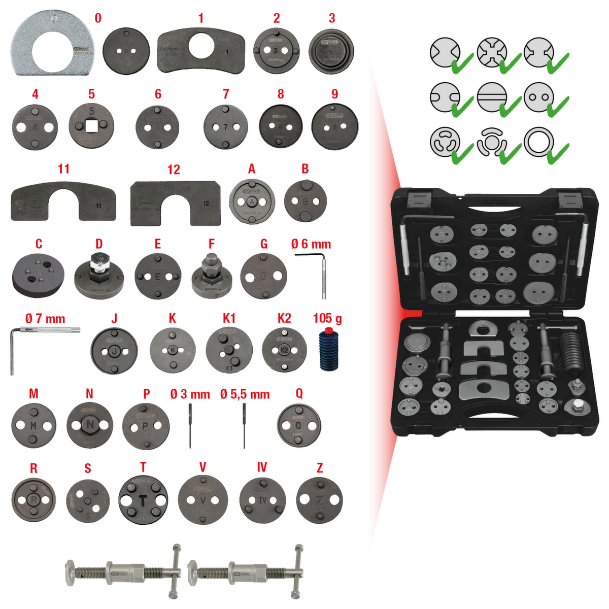 Remzuiger reset gereedschap set  ZOOM