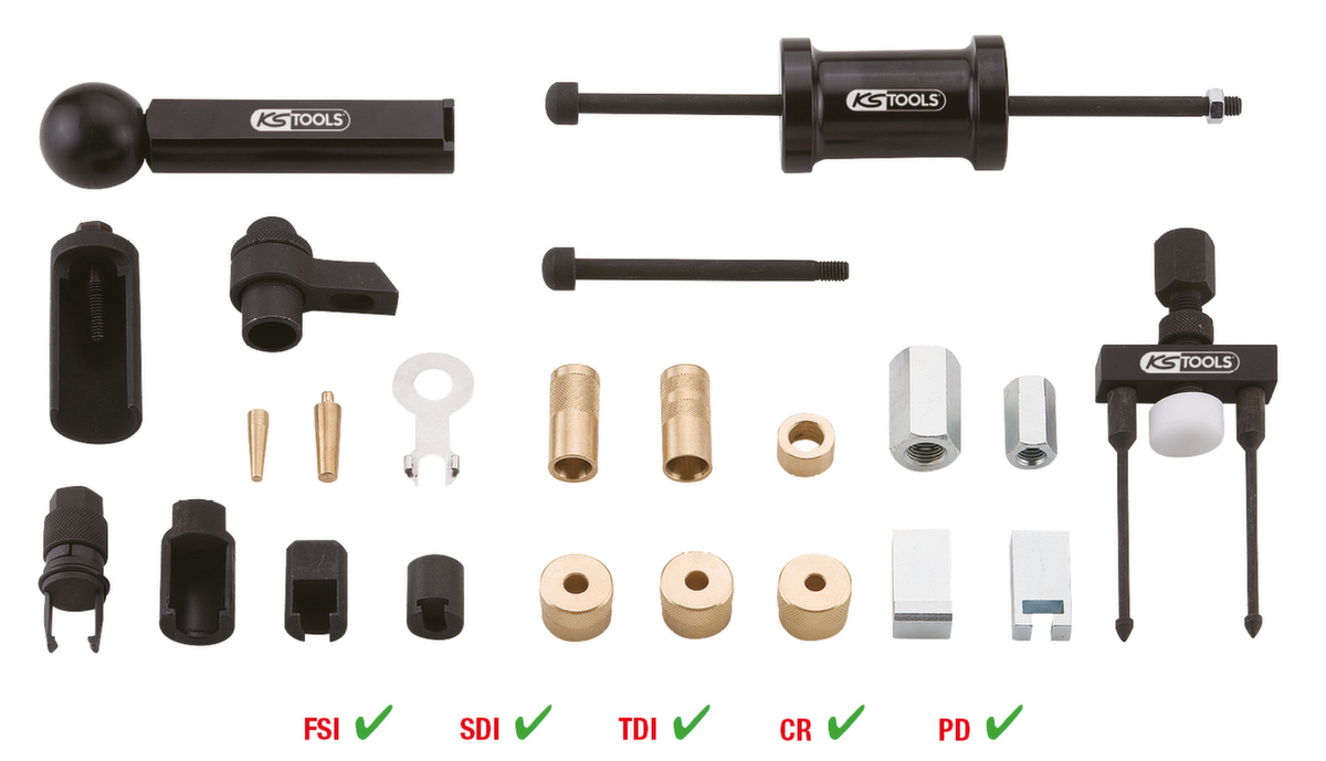 Injector sproeier extractorset voor VAG  ZOOM