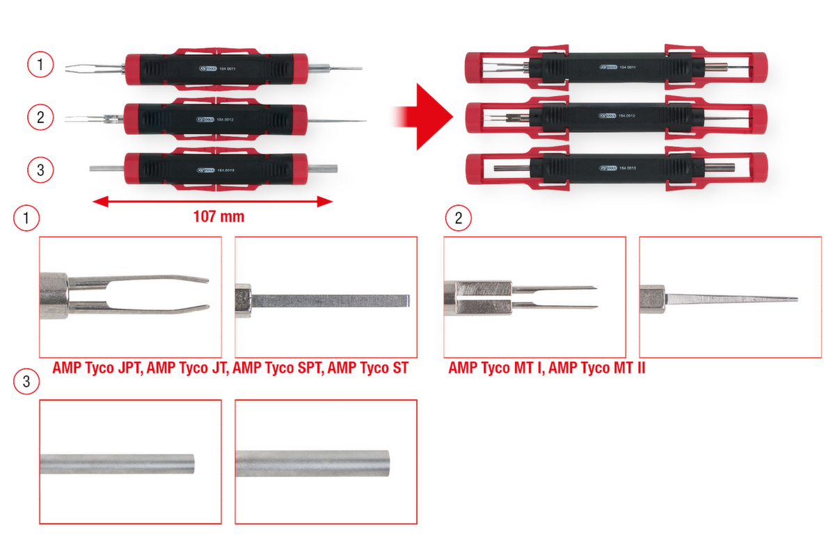 Universele kabelontspanner gereedschap set  ZOOM