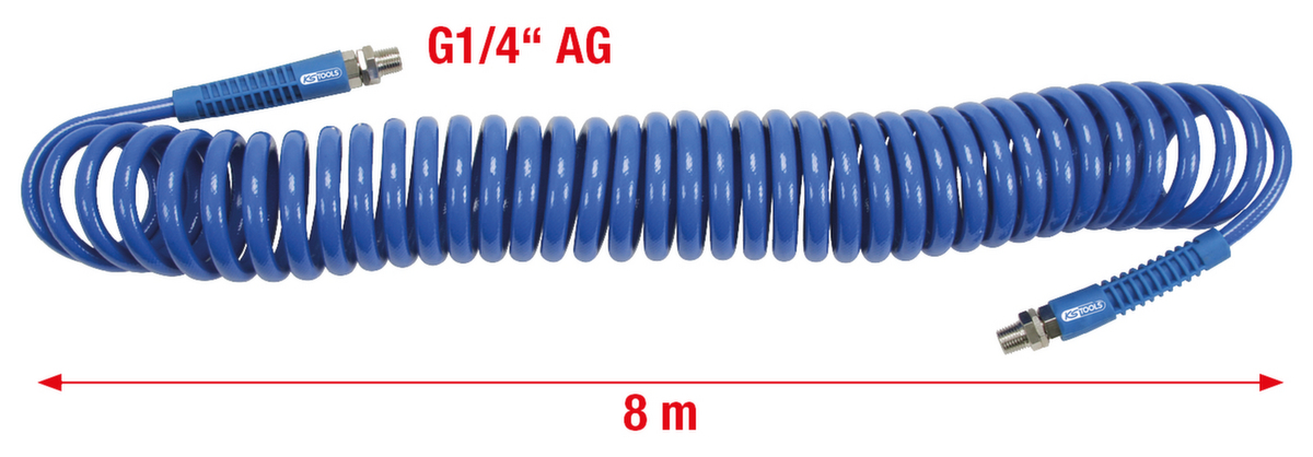 PU perslucht spiraalslang  ZOOM