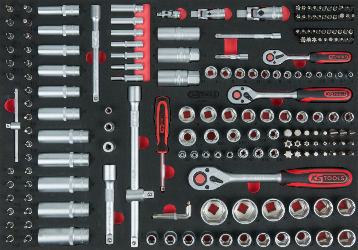 1/4"+3/8"+1/2" dopsleutelset  ZOOM