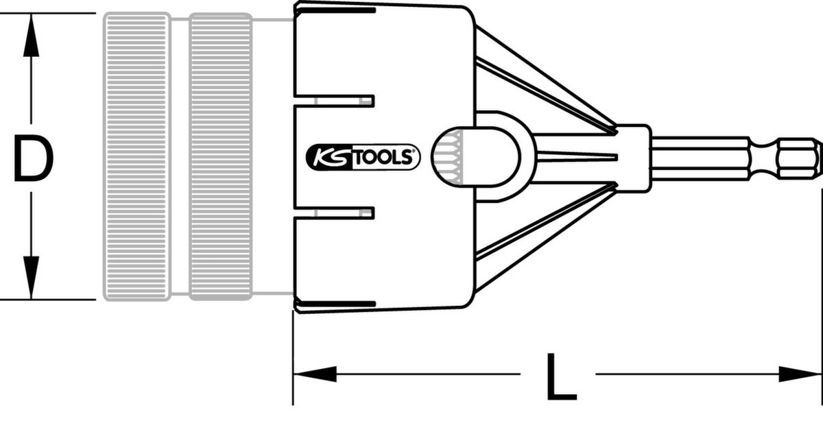 Adapter voor pijpontbramer  ZOOM