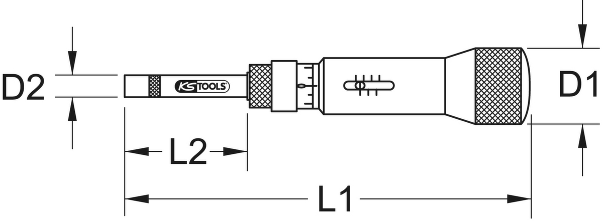 1/4" ESD torque schroevendraaier Micrometer schaal  ZOOM