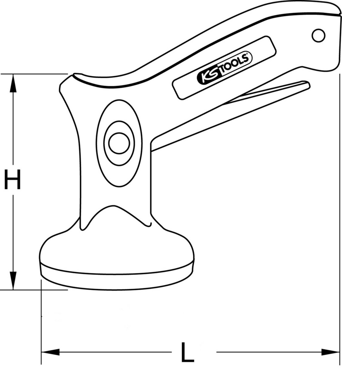 Eenhand mini zuigheffer  ZOOM