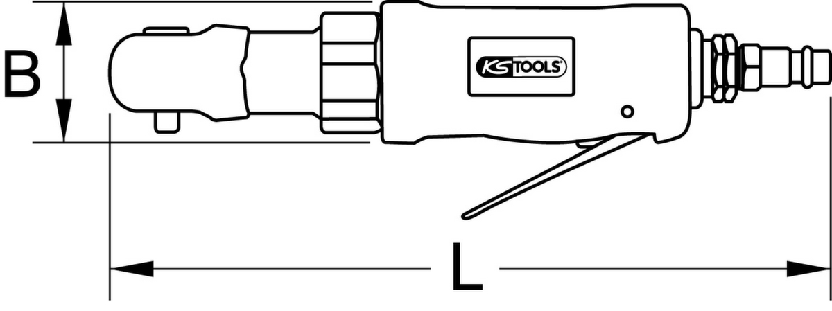 3/8" SlimPOWER mini luchtratel 30Nm  ZOOM