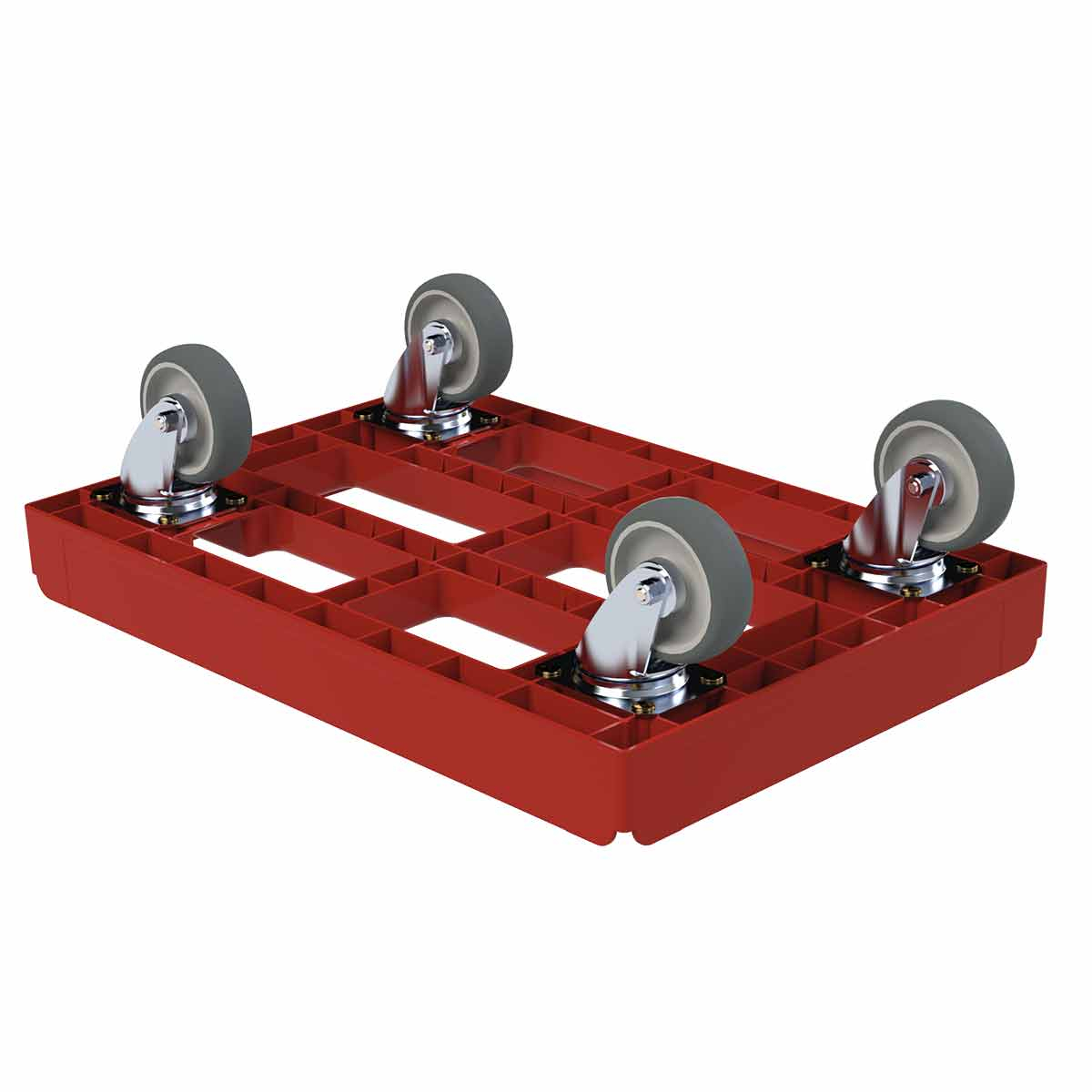 Stapelbare transportwagen, draagvermogen 300 kg, TPE banden  ZOOM