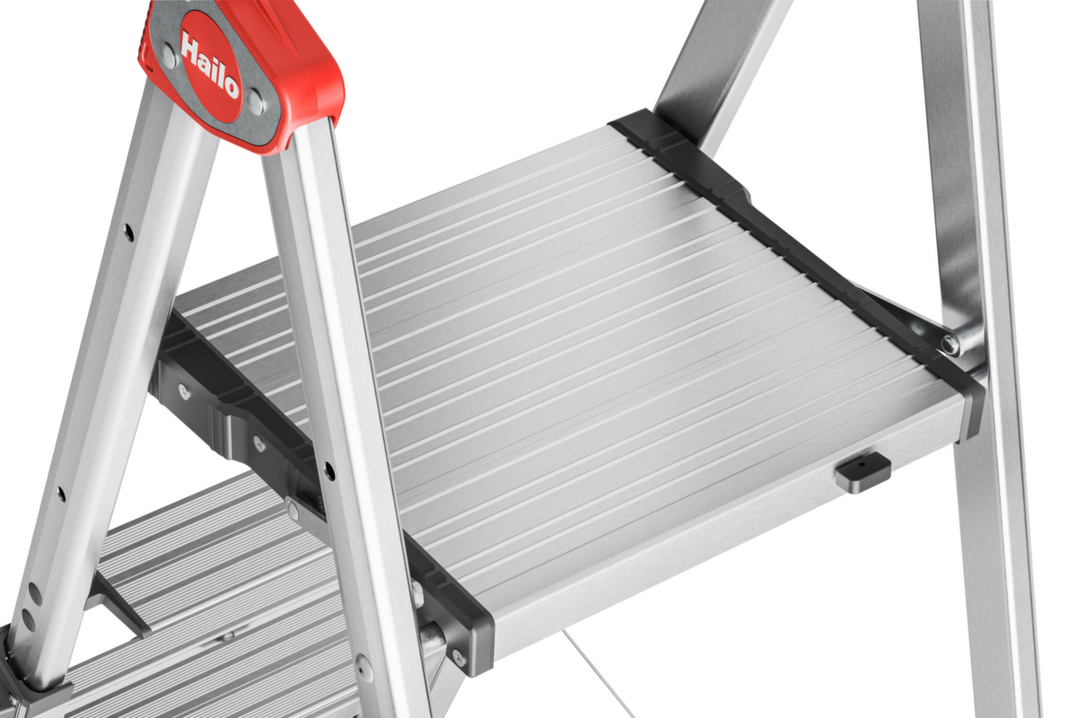 Hailo Telescopische platformladder TopLine TL100, 3 - 5 brede treden Missing translation ZOOM