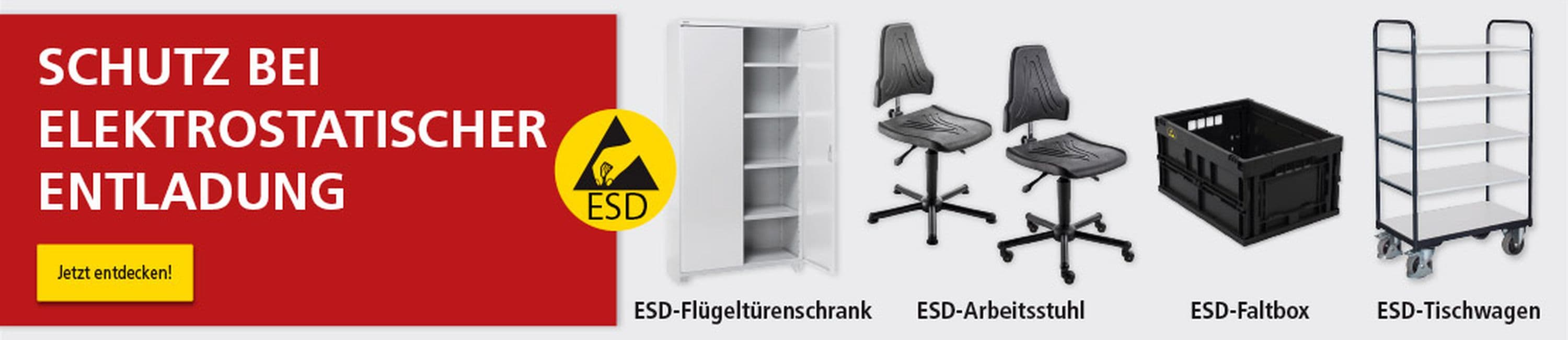 Schutzmaßnahmen gegen elektrostatische Entladung mit ESD Arbeitsplatzlösungen